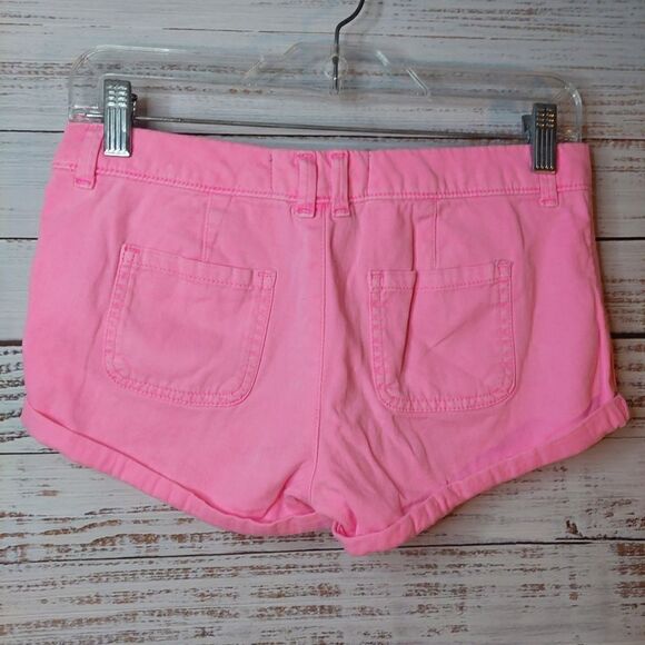 Kids Girls Abercrombie Pink Jean Shorts - Picture 6 of 10